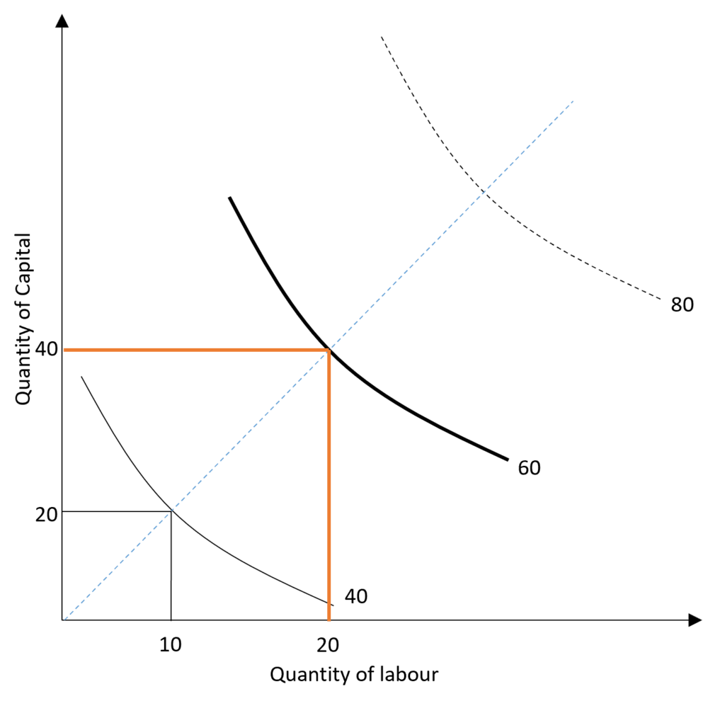 Isoquant and isocosts - Economics Help