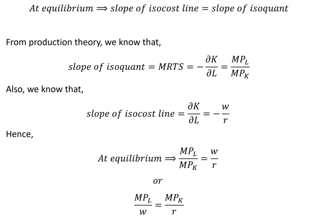 Isoquant and isocosts - Economics Help