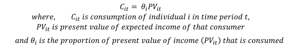 life cycle hypothesis consumption function