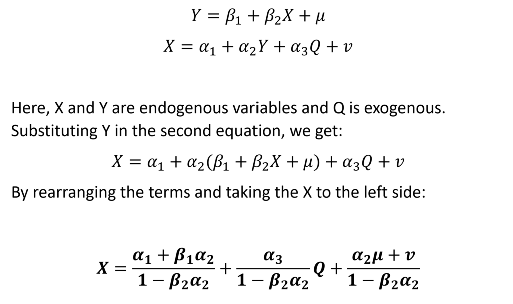 simultaneous equation bias